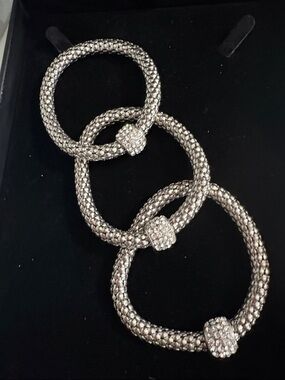 Silver Pave-Link Statement Bracelet - Women Jewelry